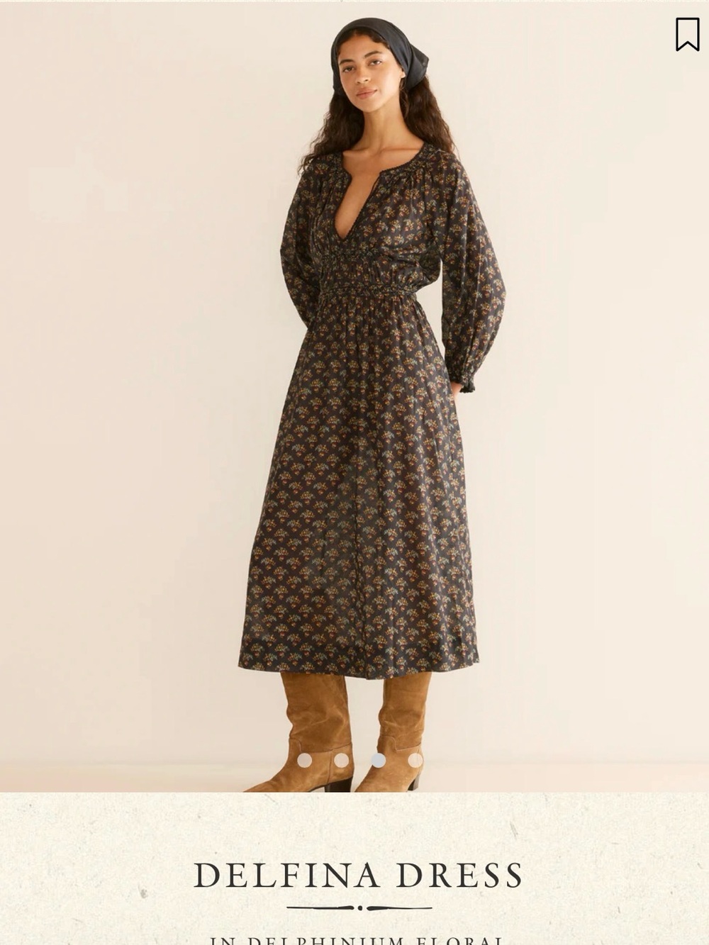 Doen Delfina Maxi Dress in calico canyon print size xs